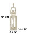 Figurina /sculptura decorativa Stons Single, Mauro Ferretti, 8.5x6.5x24 cm, polirasina, crem