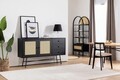 Consola, Howard, Nala 160, 160x90x40 cm, Negru