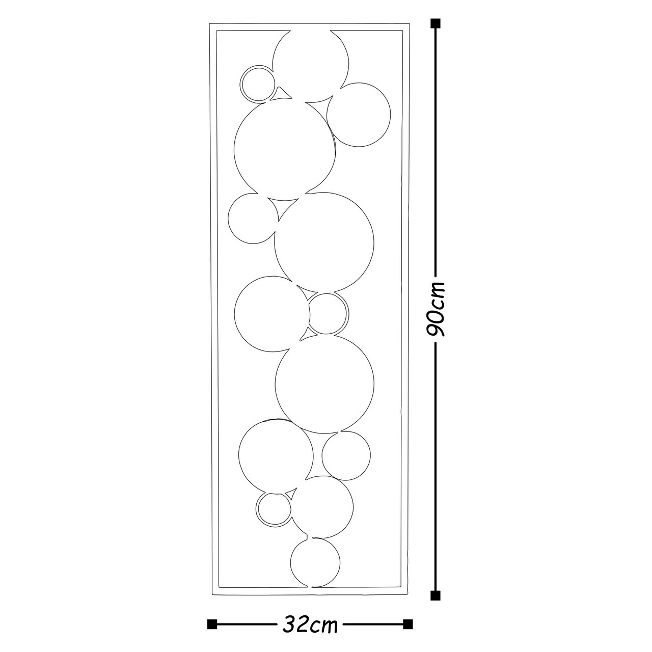 Decoratiune de perete, Space, Dimensiune: 90 x 32 cm, Multicolor - view 3