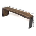 Comoda TV, Massive Design, Calla Medium, 160 x 46 x 40 cm,  lemn de nuc, nuc