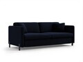 Canapea extensibila 3 locuri, Gloria, Micadoni Home, 206x102x88 cm, catifea, albastru regal