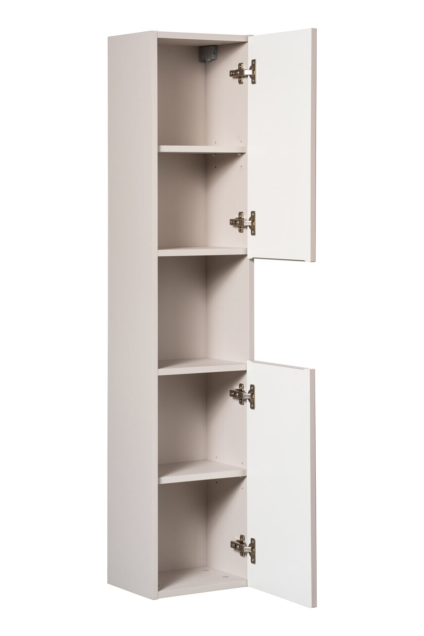 Dulap inalt cu usi, cu fixare pe perete, Nova Cashmere, Comad, 30x25x140 cm, MDF/PAL laminat, casmir mat — imaginea 3