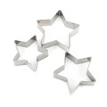 Set 3 forme pentru biscuiti Star, Luigi Ferrero NORSK FR-1760, inox