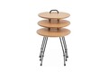 Set masute 3 piese, Howard, Metis, MDF , Natural