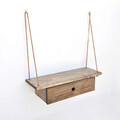 Raft de perete, Evila Originals, Gar010, 60x14x20 cm, Maro