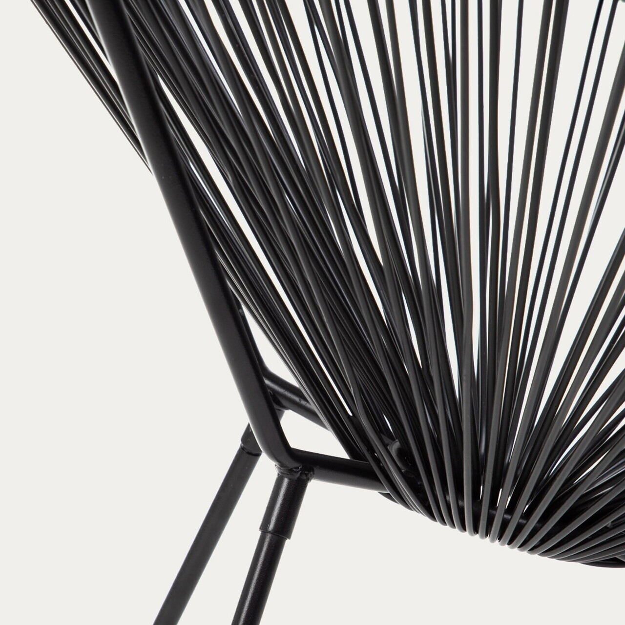 Set 2 scaune pentru terasa/gradina Acapulco Fiesta, Homla, 70x73x80 cm, metal/plastic, negru - view 8