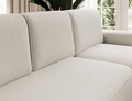 Coltar extensibil dreapta 4 locuri ELTAP, Aurumm, 285x180x92 cm, lemn/poliester, alb murdar