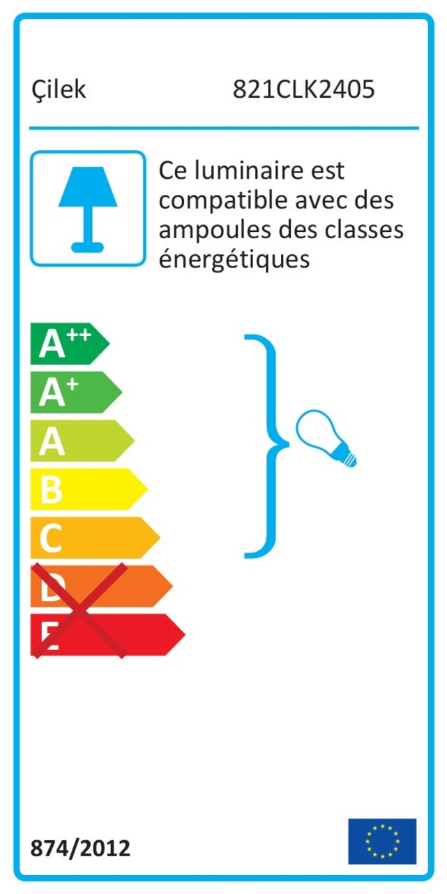 Lampa de masa, Çilek, 821CLK2405, PVC, Multicolor