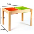 Masa pentru copii, Rosewood, BLTYZ-AKTV020, 73x54x49 cm, Stejar