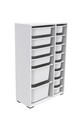 Dulap multifunctional, Estella, Rine 2D4K8U, Alb