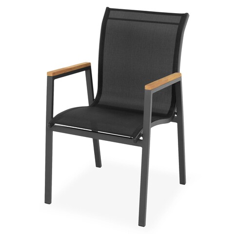 Scaun, stream, l.62 l.53.5 h.88.5 cm, negru