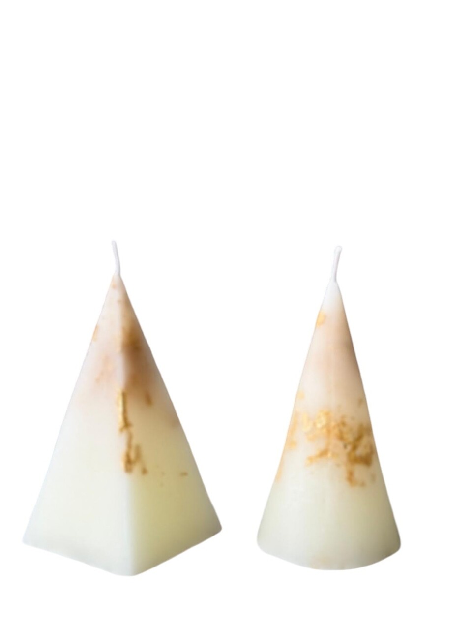 Set de lumanari, Glamour Candle 16M, 100% SOIA, Alb