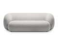 Canapea modulara 3 locuri, Kate, Micadoni, 213x99x76 cm, catifea, gri deschis