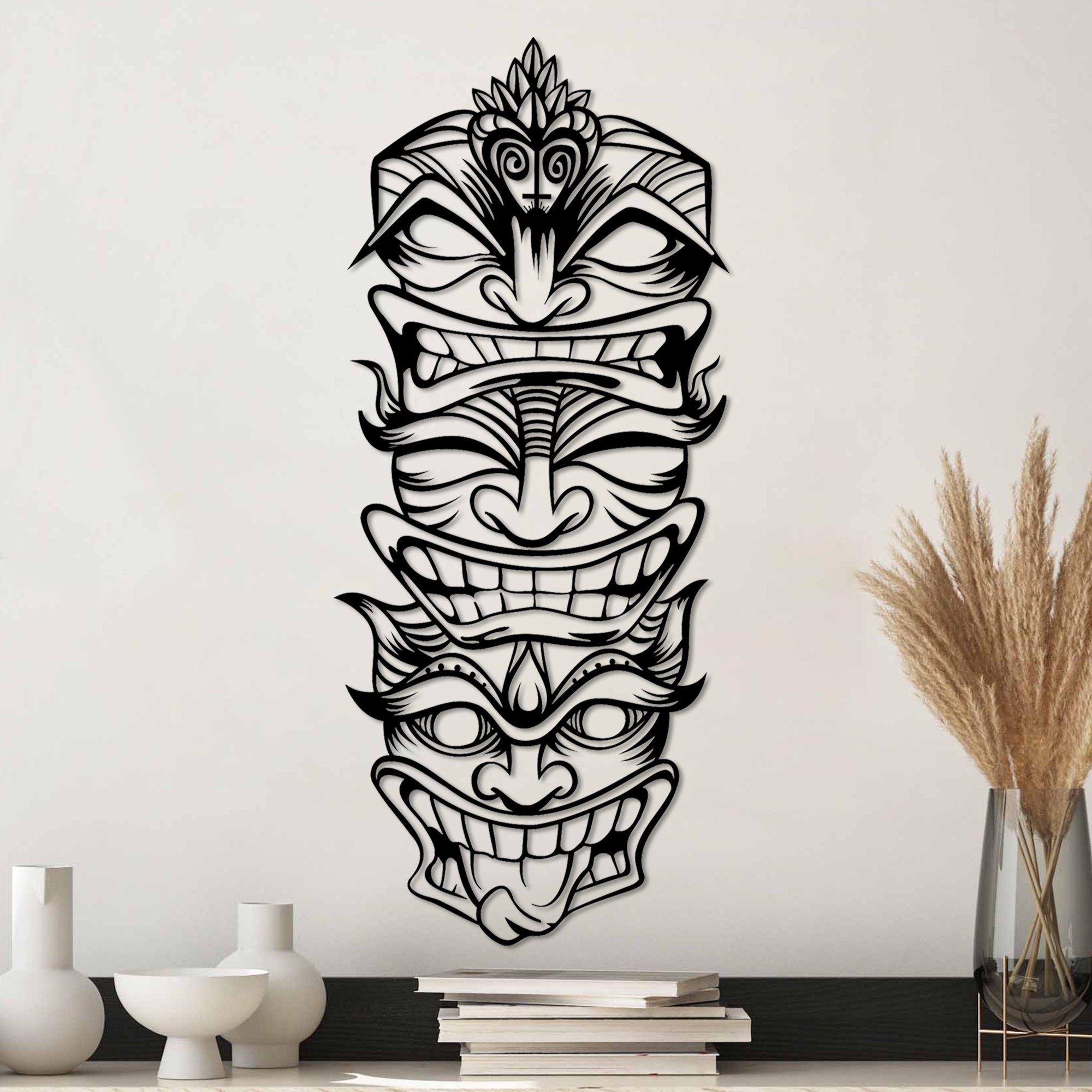 Decoratiune de perete, Fun Naughty Wild, Metal, (Grosime: 1,5 mm), Negru