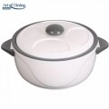 Set 2 caserole termice, Heinner Home, 2L/4L, inox/polipropilena, alb/gri