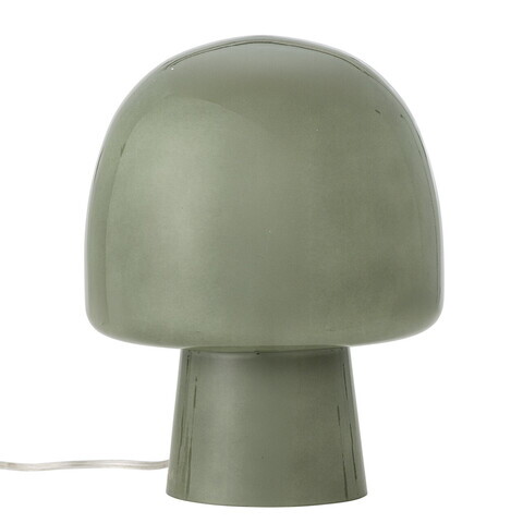 Lampa de masa, Bloomingville, Paddy, 1 x E14, 20x26.5 cm, sticla, verde