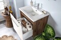 Set mobilier de baie (3 piese), Jussara, Sahra 65, Crem/Maro