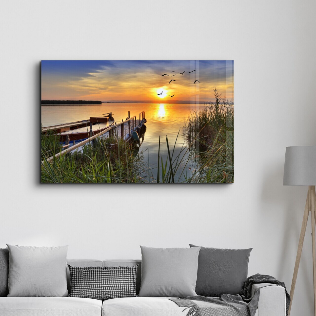 Tablou decorativ, OGLS-1164, Dimensiuni: 70 x 110 cm, Multicolor — imaginea 3