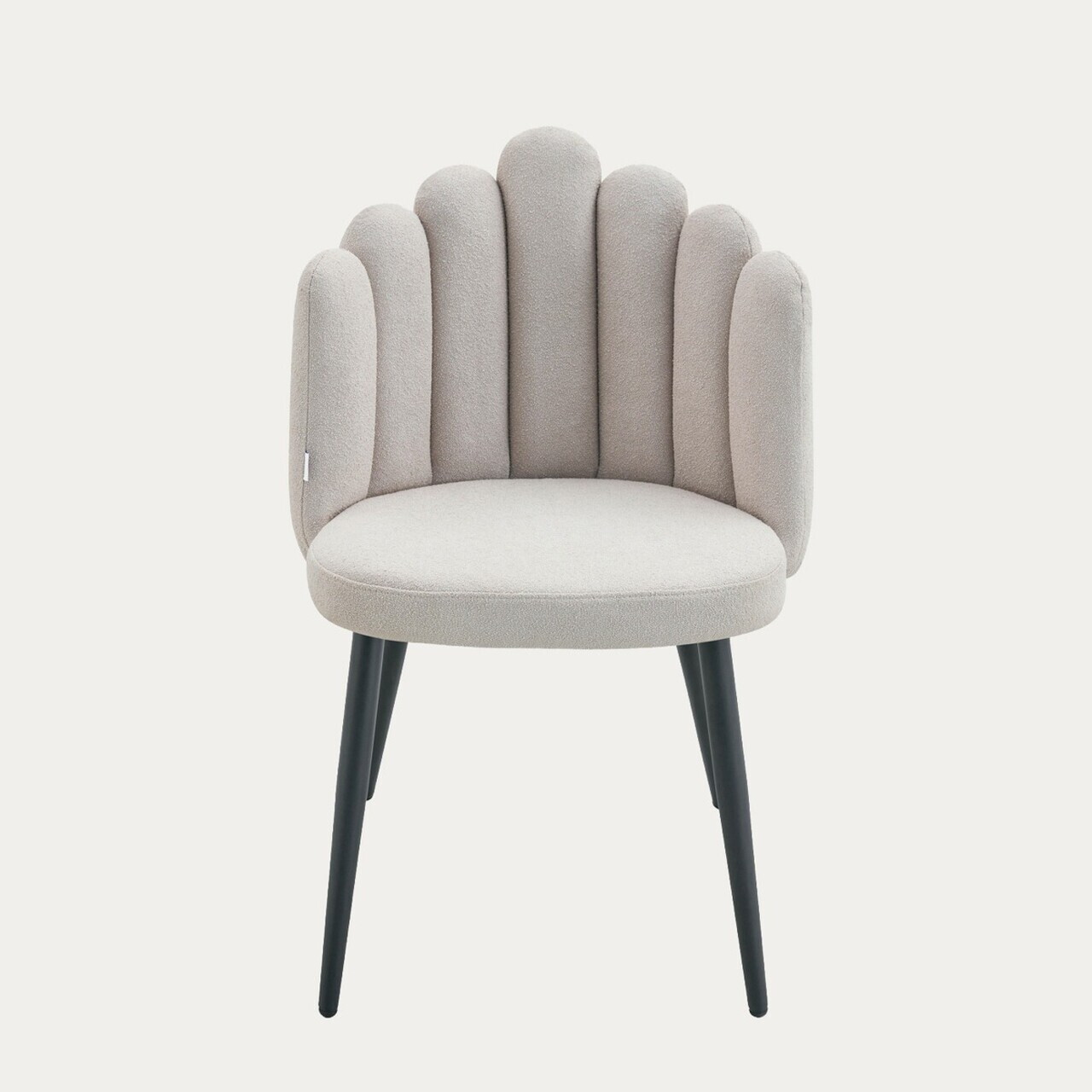 Scaun Aula Pro, Homla, 56x55x86 cm, metal/poliester, bej — imaginea 3