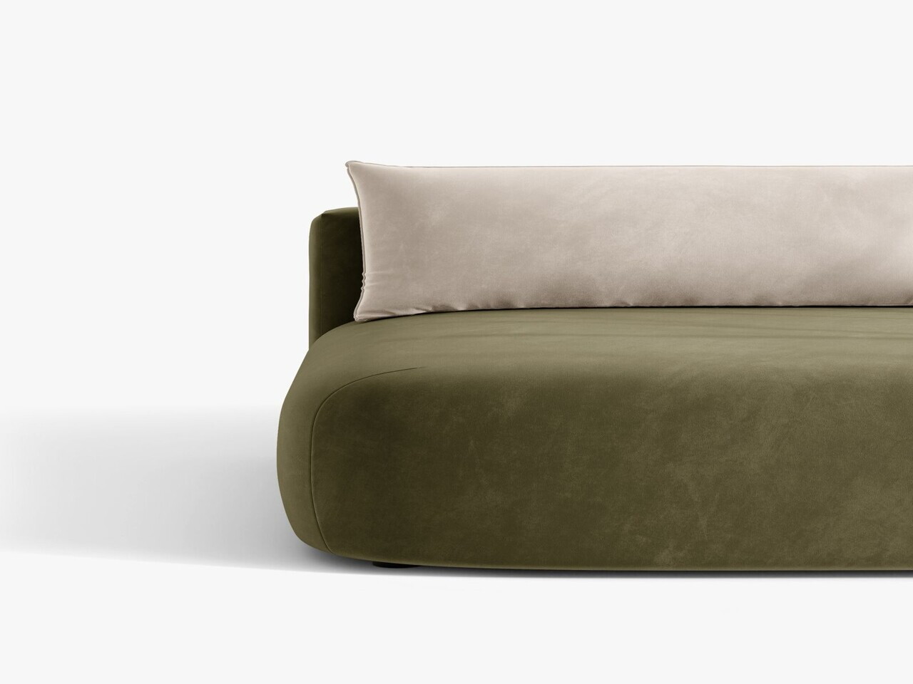 Canapea extensibila 3 locuri, Hena, Micadoni Home, 205x112x85 cm, catifea, verde — imaginea 7