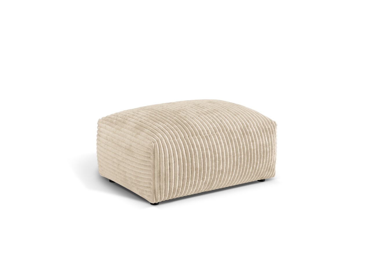 Taburet modular, Martina-212, Micadoni Home, 95x65x44 cm, velur, bej deschis - 2 | YEO