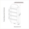 Biblioteca Montessori, Tera Home, 80x12x120 cm, alb