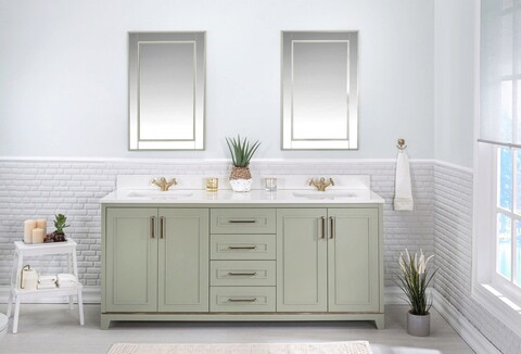 Set mobilier de baie (3 piese), Jussara, Ontario 72, Verde Jussara