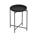 Masuta de cafea, Cerritos, Shb-007, 46x56x46 cm, Metal, Negru