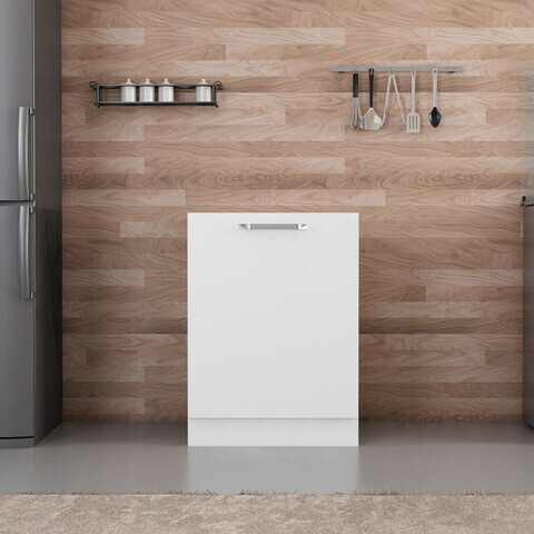 Dulap pentru bucatarie, Hanah Home, Minar, 60x87x58 cm, Alb