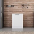 Dulap pentru bucatarie, Hanah Home, Minar, 60x87x58 cm, Alb