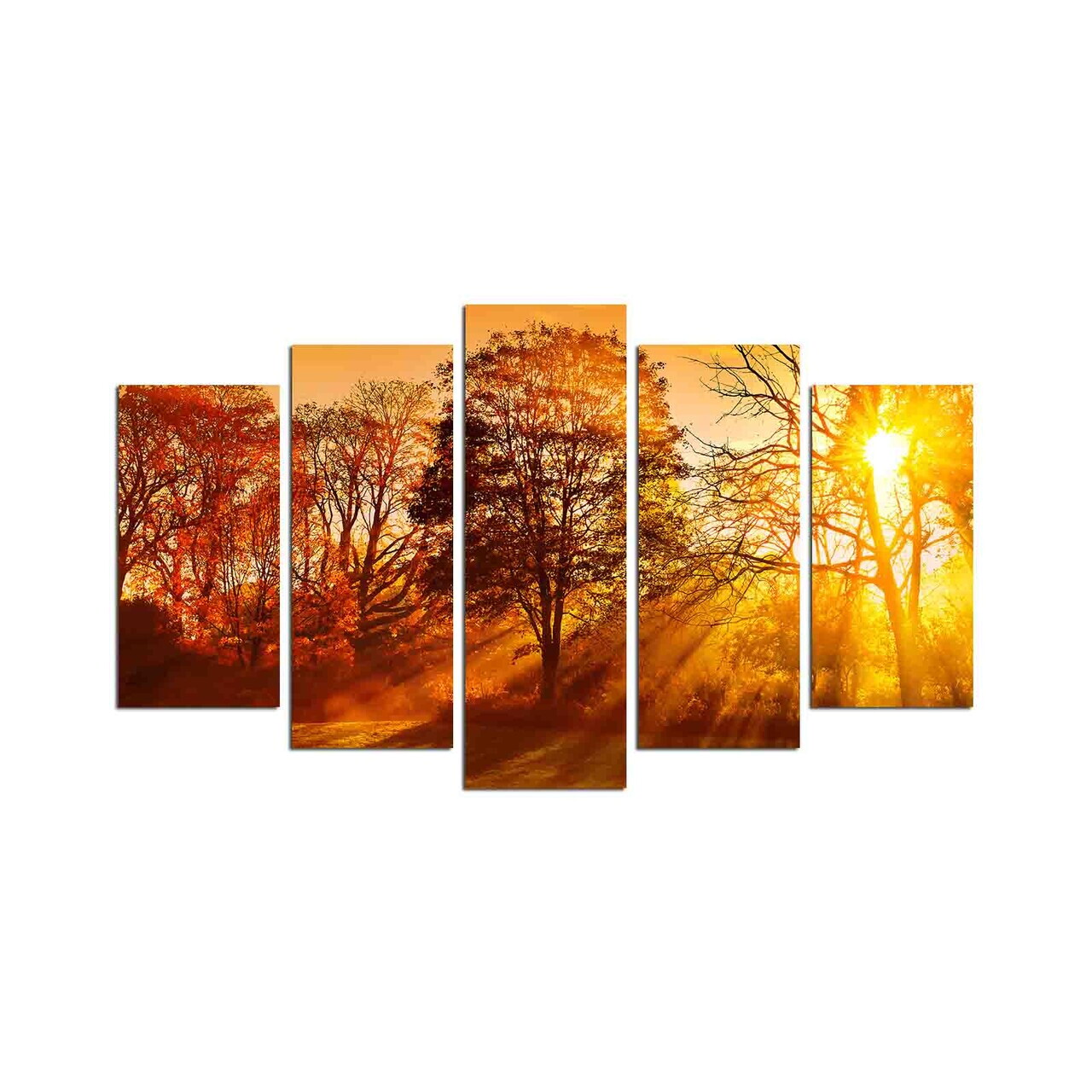 Tablou decorativ MDF, 5DMDF-21, 20 x 60 cm, Multicolor — imaginea 2