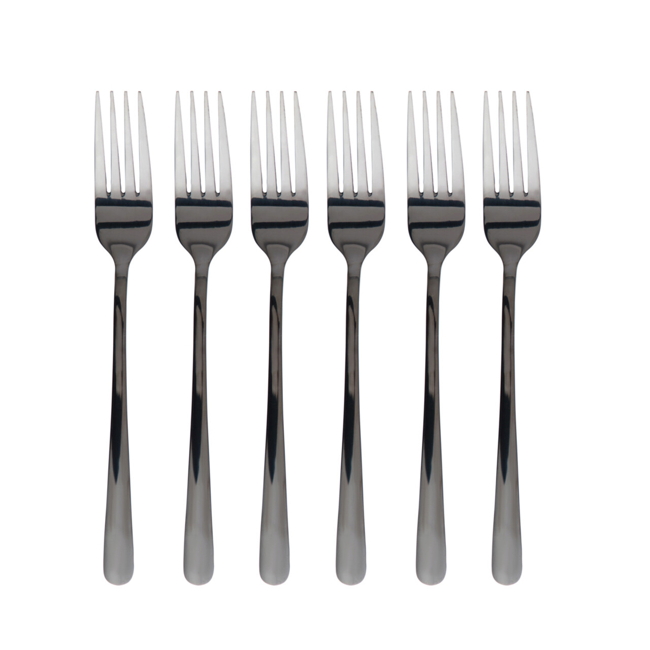 Set tacamuri 24 piese Lugano, Homla, inox 18/0, negru - imagine 7