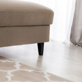 Coltar extensibil dreapta 4 locuri ELTAP, Foble, 267x196x100 cm, lemn/poliester, maro deschis