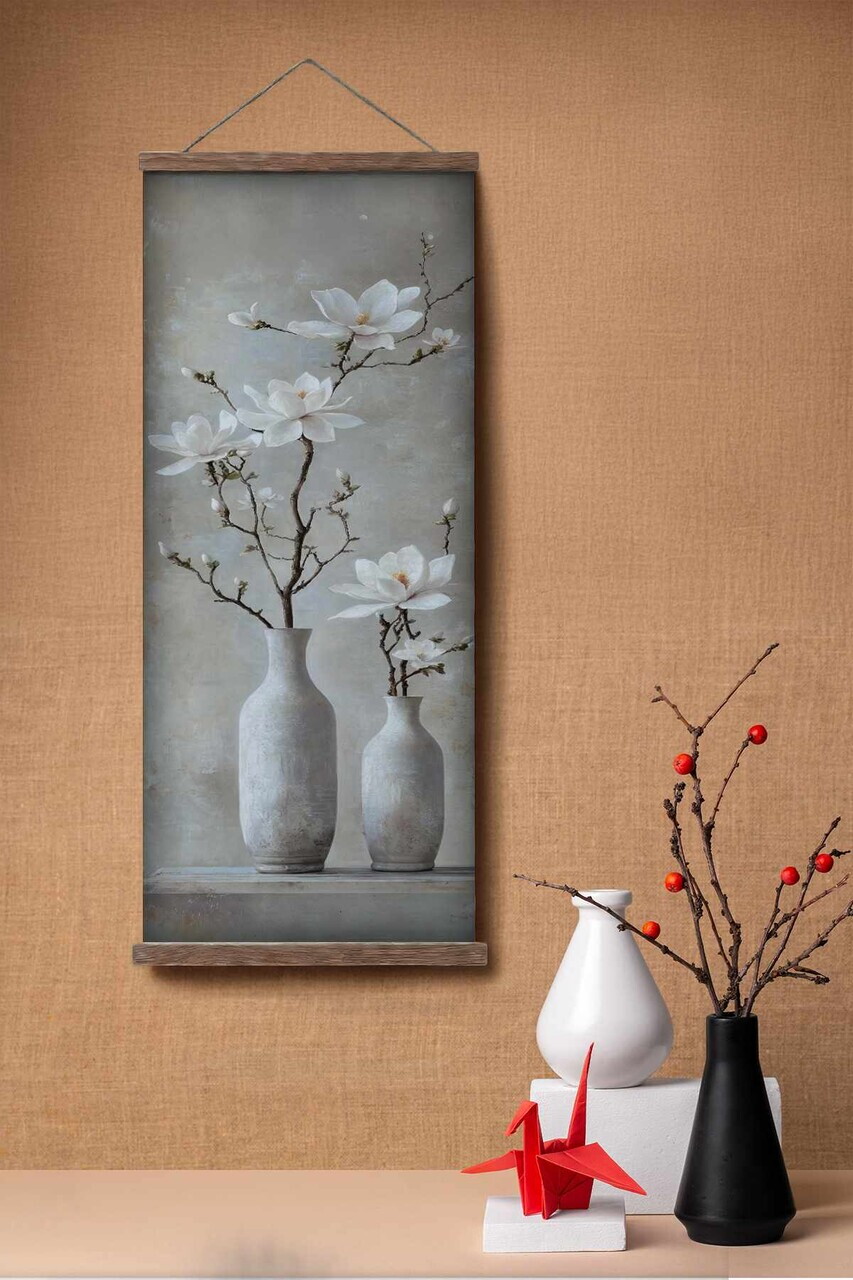 Tablou decorativ, ARTJPNPSTRDK18, Lemn masiv, Pictura pe canvas, Multicolor - view 2