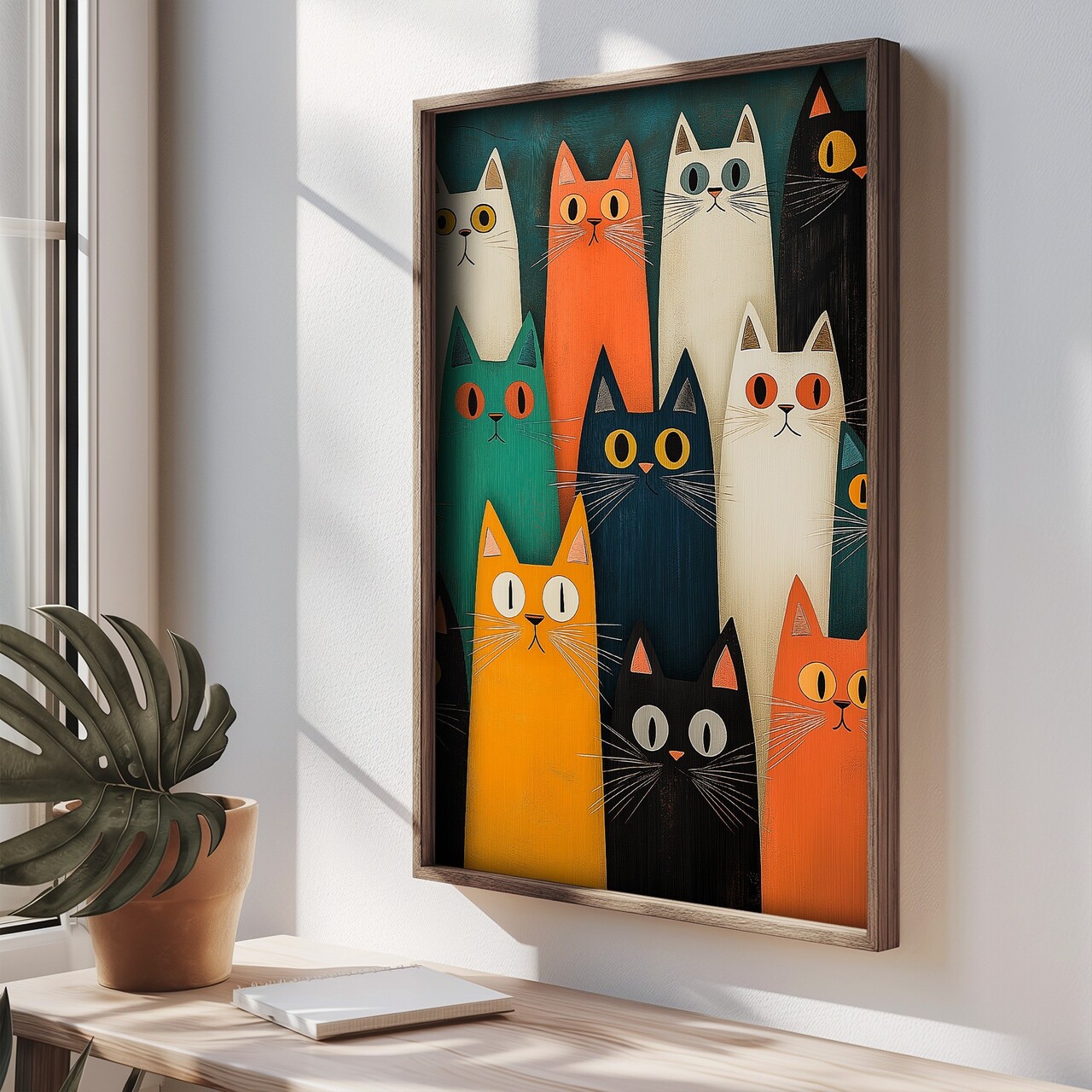 Tablou decorativ, TUN020-XL, Lemn, Multicolor - view 2