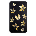 Decoratiune de perete, Yuhuan, Metal, Dimensiune: 40 x 1,5 x 70 cm, Negru