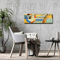 Tablou decorativ, 3090ABSC, Canvas, Lemn, Multicolor