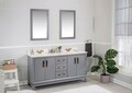 Set mobilier de baie (3 piese), Jussara, Michigan 60, Gri inchis