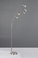 Lampadar Marley, TRIO, 80x55x200 cm, 10W, 5x GU10, metal, argintiu mat
