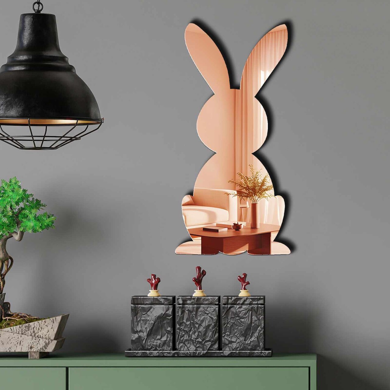 Oglinda decorativa EAS005ROSEGOLD Partea de jos: 100% EVA (Grosime: 10 mm) Auriu roz