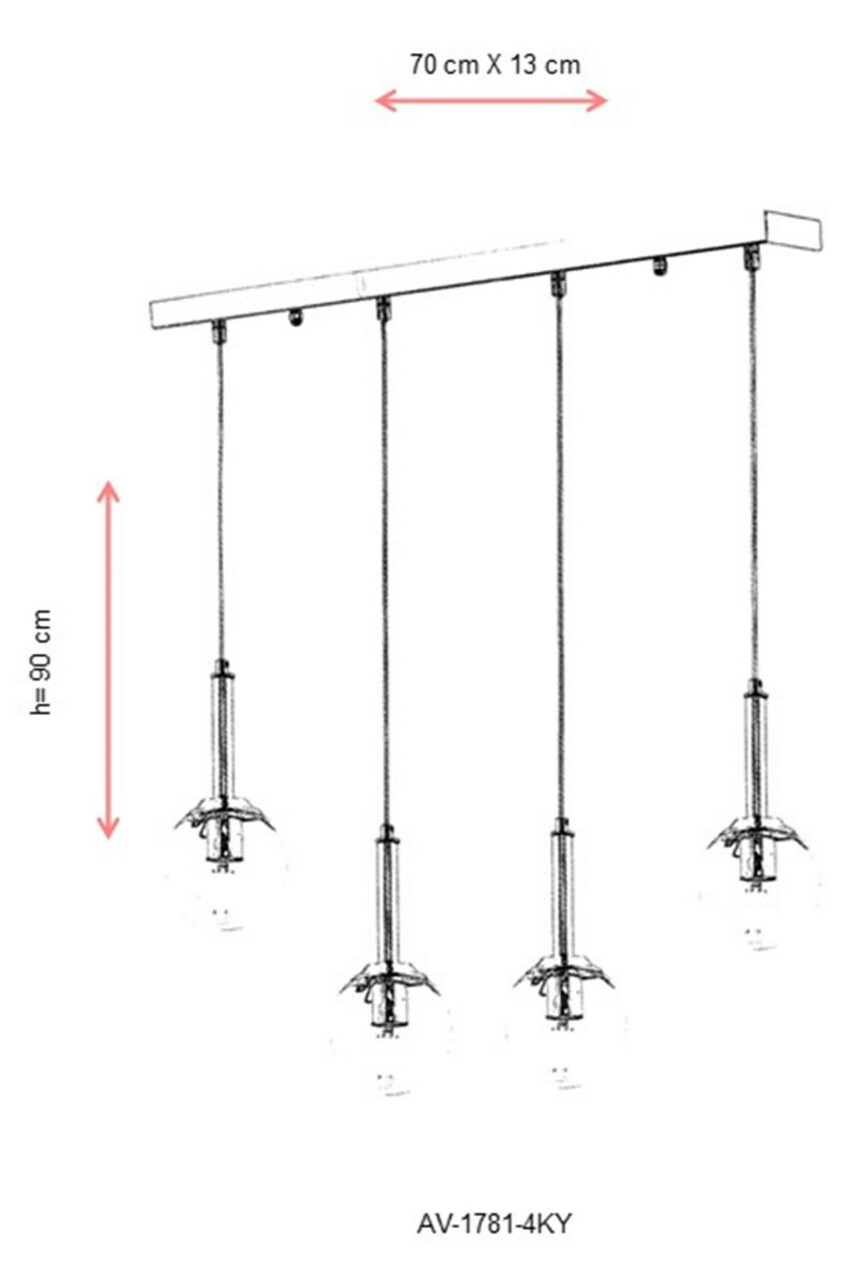 Lustra, Avonni, 683AVN1248, Metal, Crom