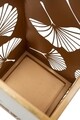 Suport pentru umbrele Carved Leaf, Mauro Ferretti, 24x24x55 cm, fier, auriu