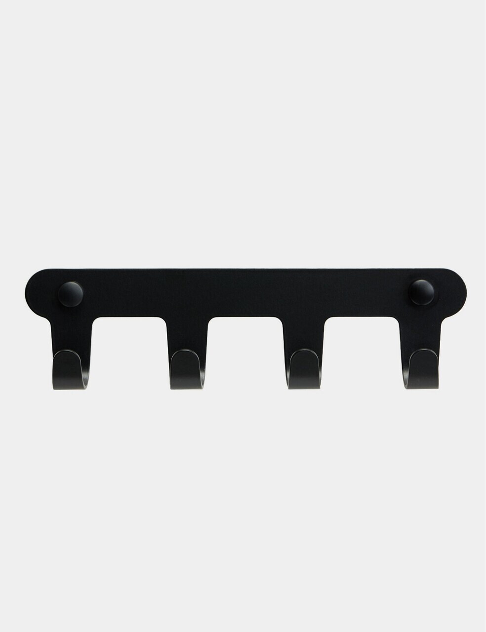 Cuier de perete, Hanah Home, Smart 4, 22.5x6x3 cm, Inox, Negru - view 2
