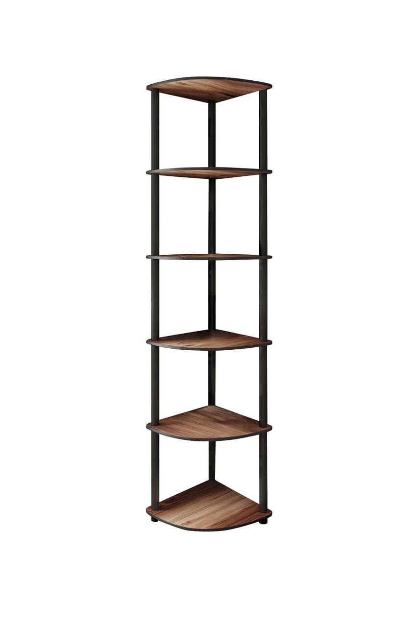 Corp biblioteca, Poter, Bookcase 6 Corner, 34x173x34 cm, Maro - 2 | YEO