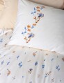 Set cuvertura pique dubla, Feliz - Salmon, Cotton Box, Bumbac