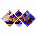 Set 4 tablouri decorative, 4MDF225929653, MDF, Imprimat UV, Multicolor