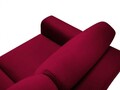 Coltar extensibil reversibil 4 locuri, Moghan, Micadoni Home, GL, 241x145x88 cm, catifea, rosu