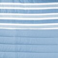Cuvertura de pat Modern Hamptons, Homla, 200x220 cm, poliester, alb/albastru
