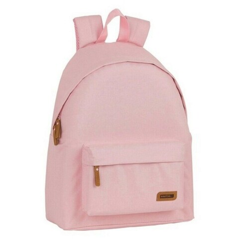 Rucsac, safta, rosy, 33 x 15 x 42 cm, poliester, roz