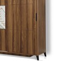 Dulap pentru haine, Comforty, Pasific Home Fuga, 180x216x60 cm, Maro